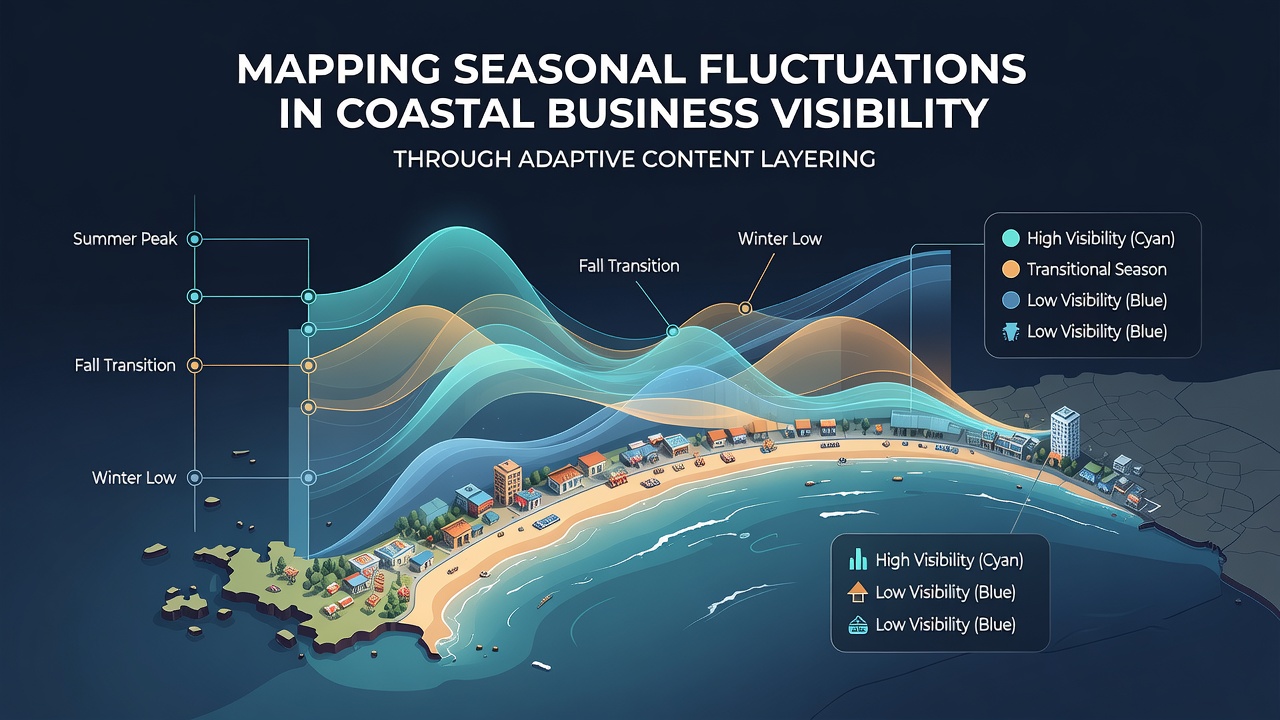 Mapping Seasonal Fluctuations in Coastal Business Visibility Through Adaptive Content Layering