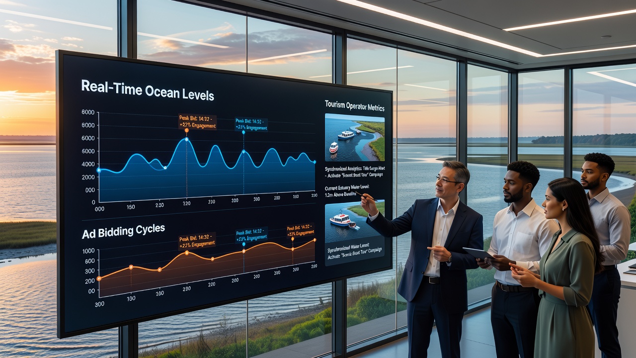 Synchronizing Real-Time Ocean Level Analytics with Ad Bidding Cycles for Estuary-Based Tourism Operators